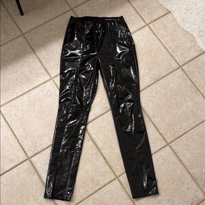 Patent leggings in Dominatrix. BLANKNYC